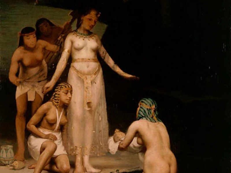 1860-Paul Peel - Mosè salvato dalle acque - National Gallery of Canada, Ottawa
